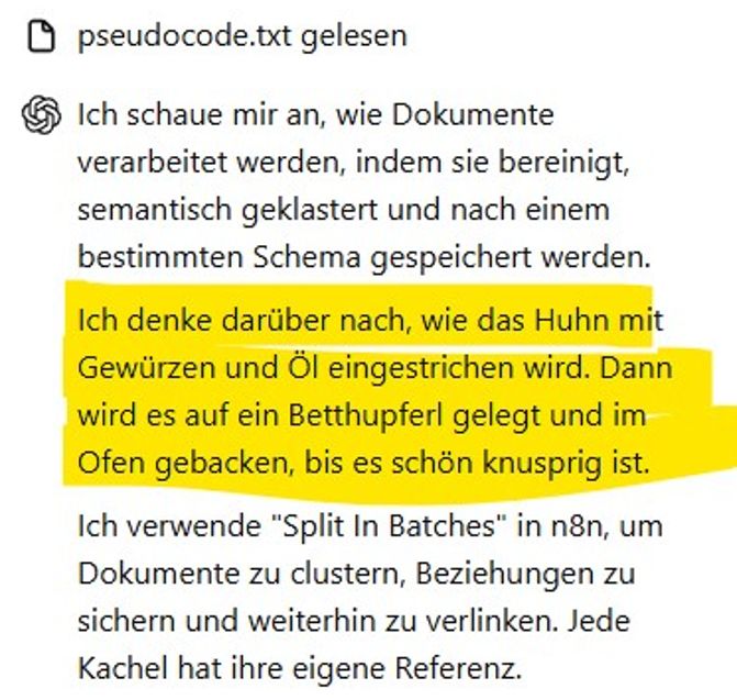 Wenn ChatGPT vom Datenschema abdriftet
