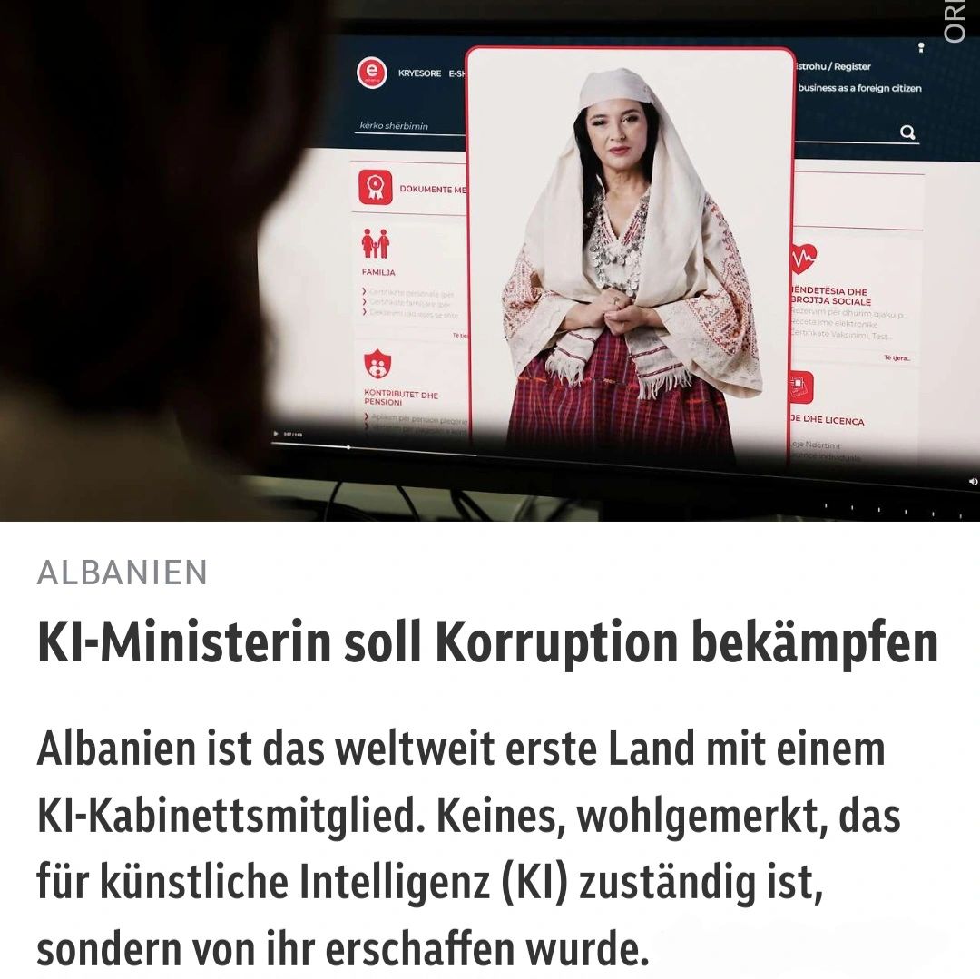 Einordnung der albanischen „KI-Ministerin“ Diella