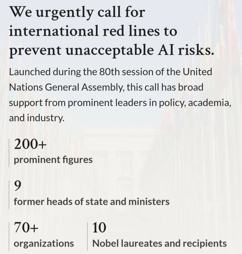 Global Call for AI Red Lines