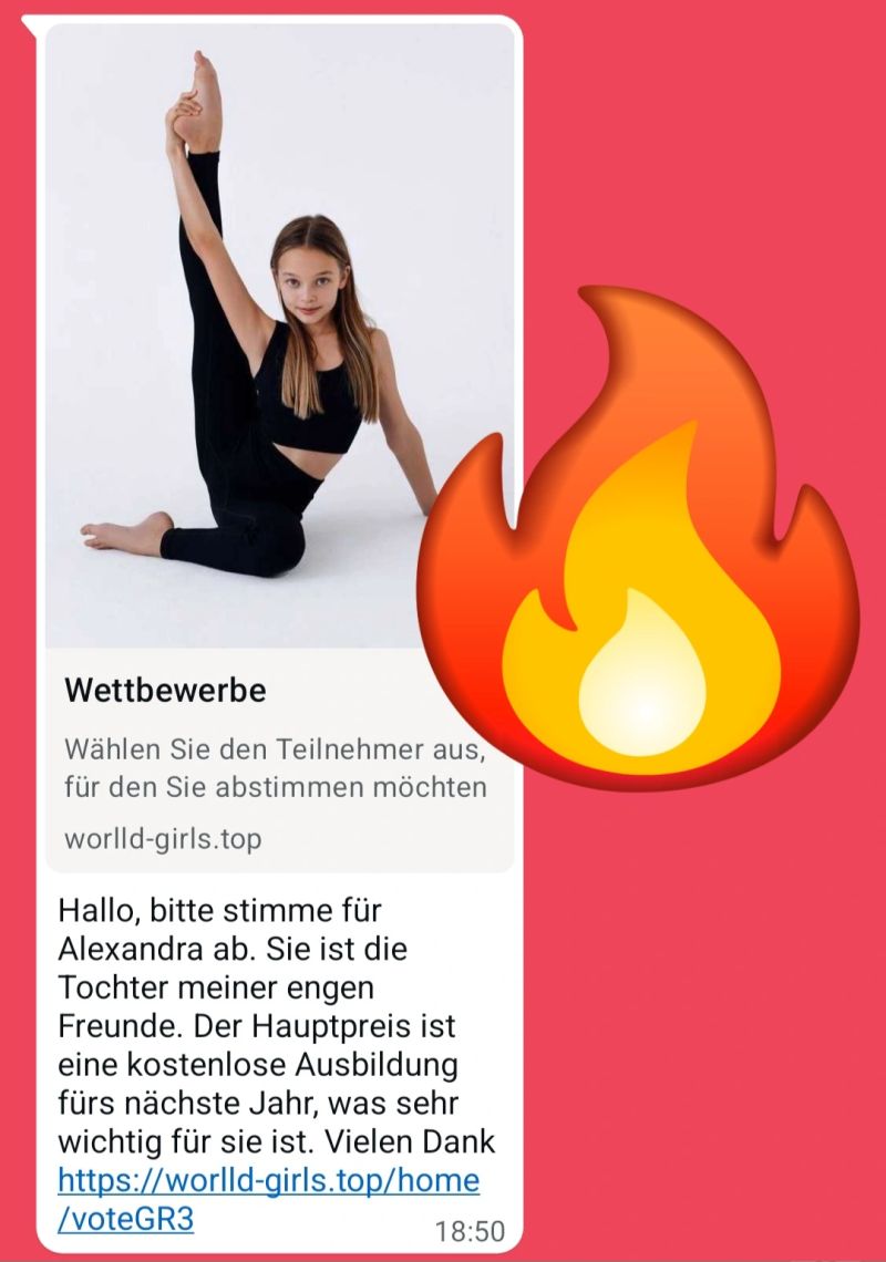 Analyse des WhatsApp-Betrugs „Stimme für Alexandra“