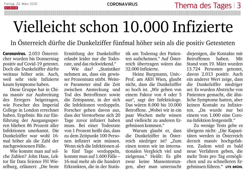 Die Frage nach der COVID-19-Dunkelziffer