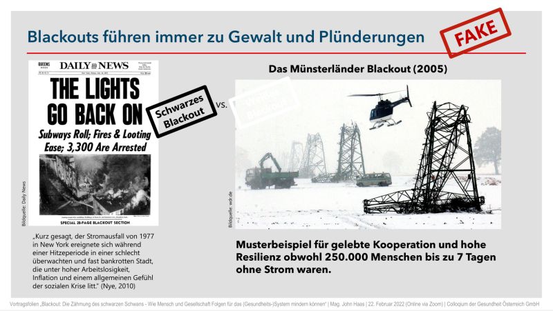 GÖG-Vortrag zu Blackout auf ResearchGate