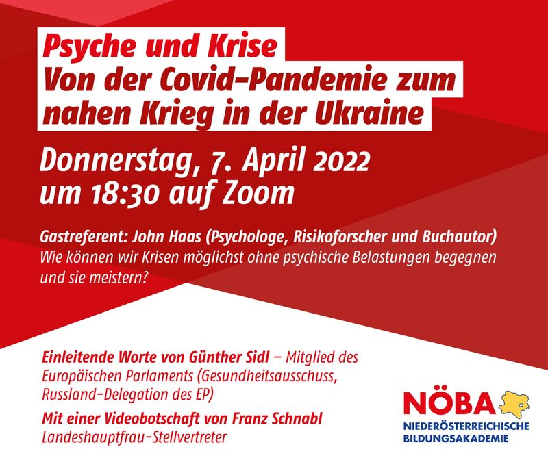 „Psyche und Krise“ – von COVID-19 zum Krieg in der Ukraine