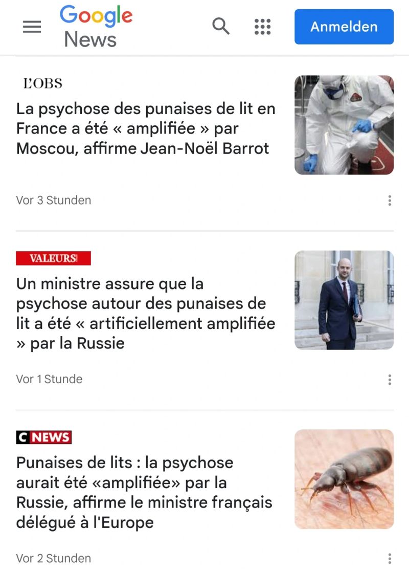 Bettwanzenpanik in Frankreich und soziale Kontagion