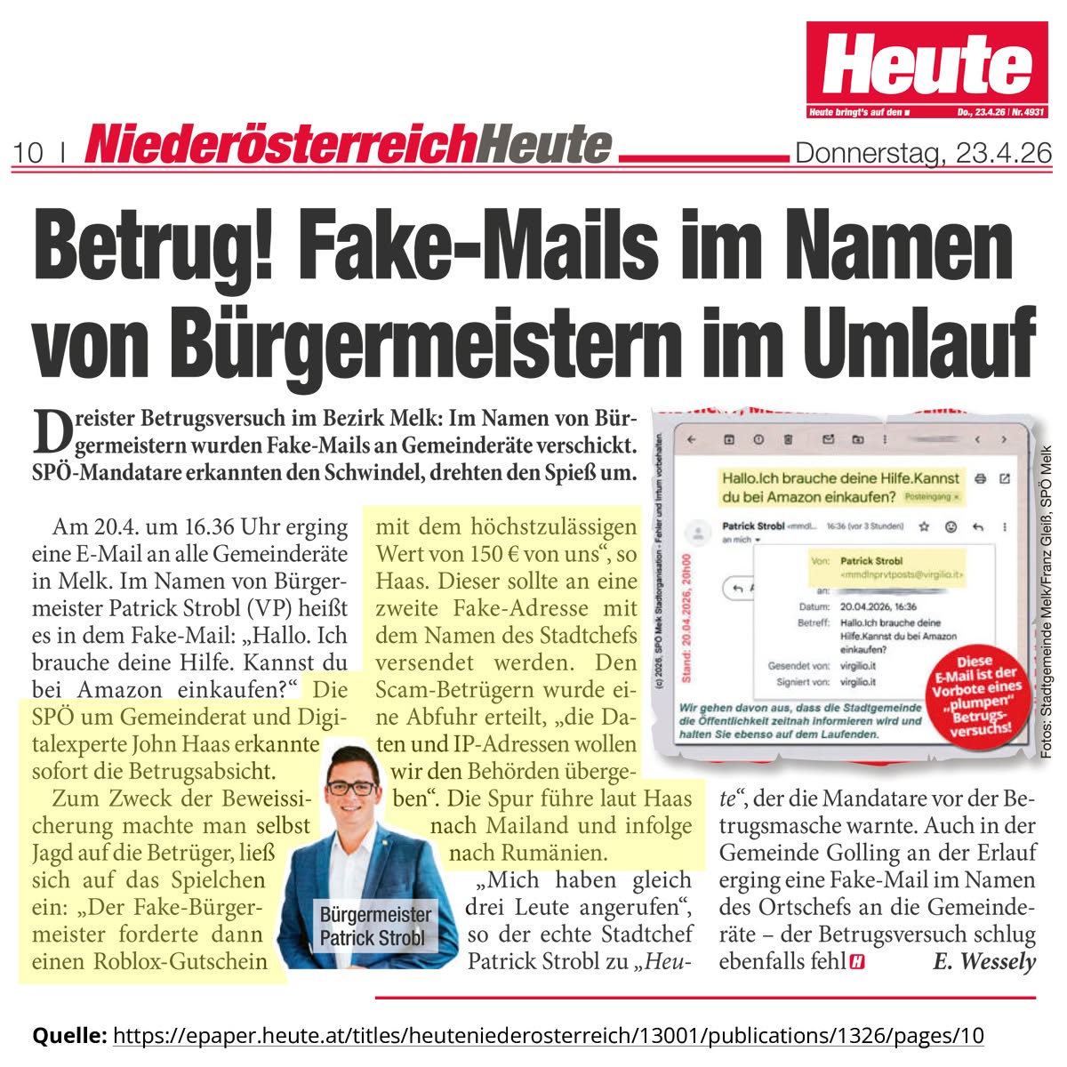 Analyse von Fake-Mails