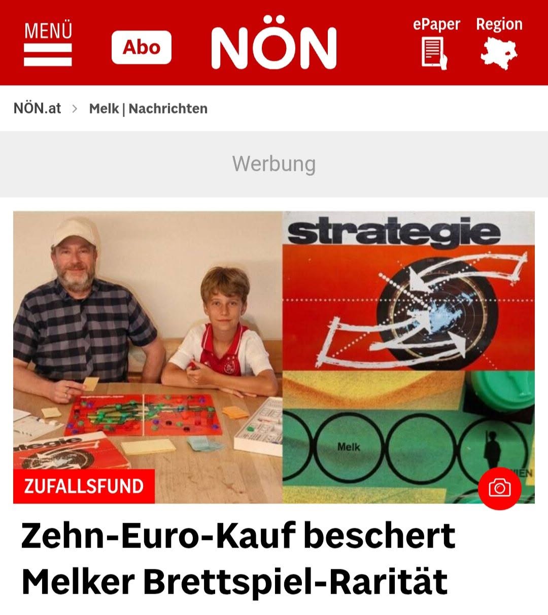 Fund eines seltenen Brettspiels