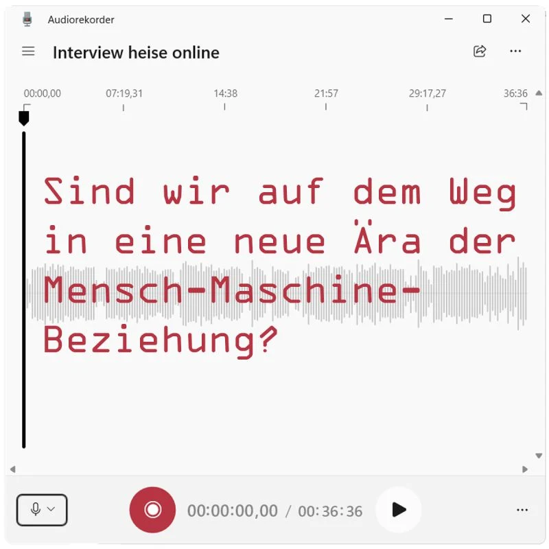 Ankündigung des heise-Interviews