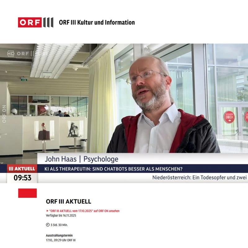 ORF III: KI als Begleiter im Alltag