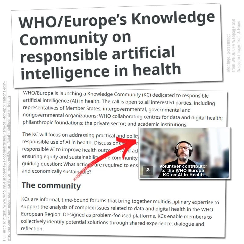 WHO Knowledge Community on AI in Health
