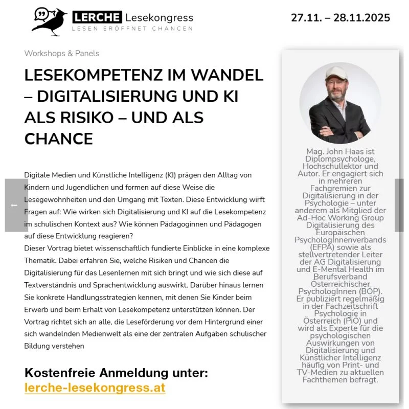LERCHE 2025: Lesekompetenz im Wandel