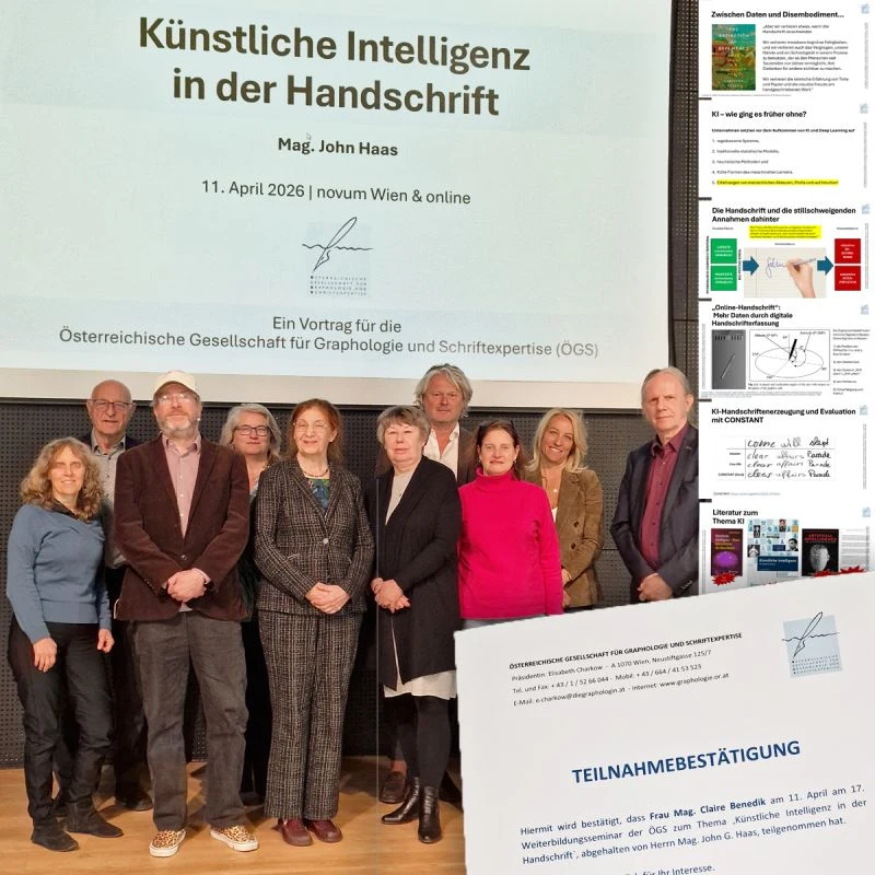 Vortrag KI und Handschriftfälschung