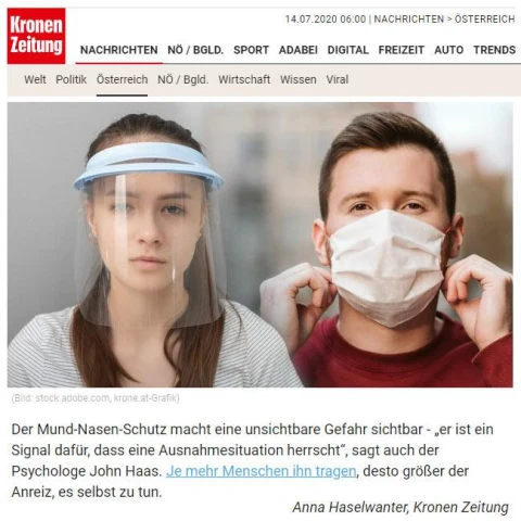 Freiwilliges Maskentragen als soziales Signal