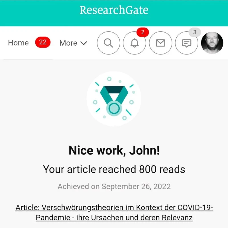 Verschwörungstheorien und COVID-19 auf ResearchGate