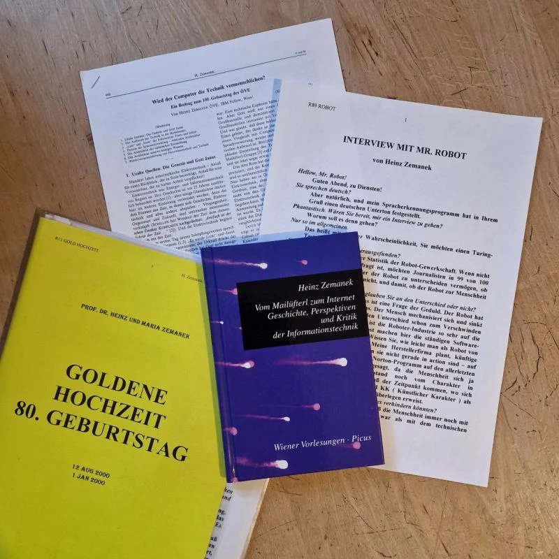 Originale aus dem Nachlass von Heinz Zemanek
