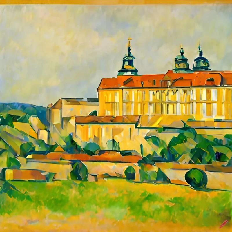 Midjourney interpretiert das Stift Melk