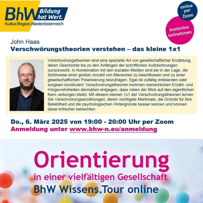 BhW-Vortrag über Verschwörungstheorien
