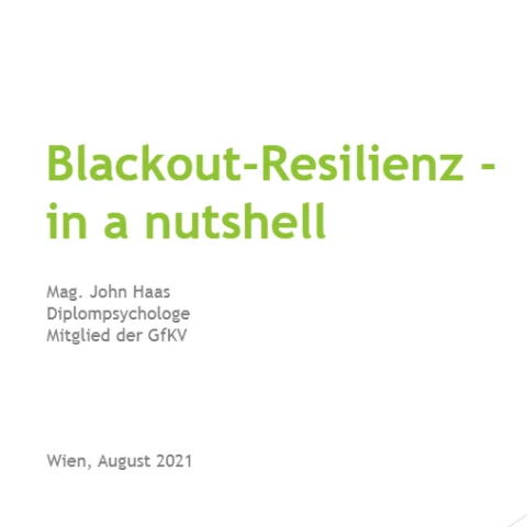 „Blackout-Resilienz – in a nutshell“