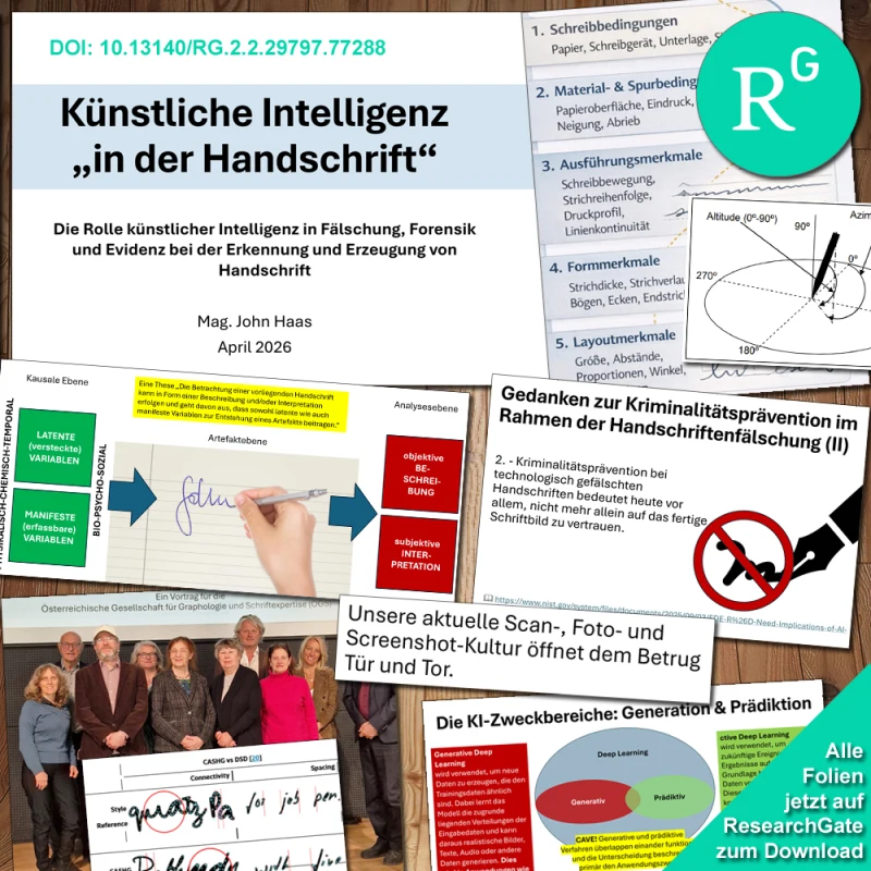 Vortrag KI und Handschrift