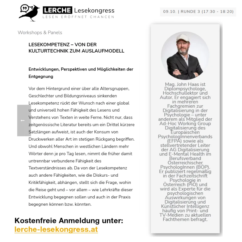 Vortrag LERCHE Lesekongress 2026